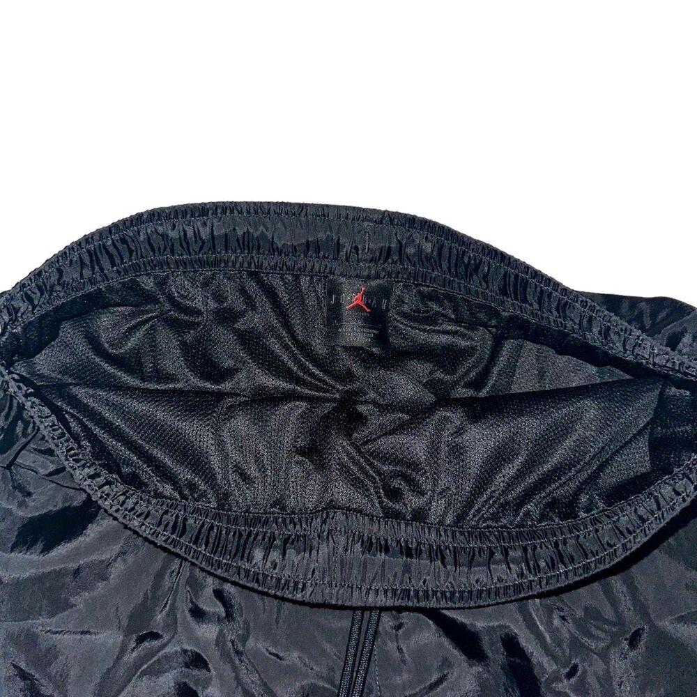 Jordan Vintage Rare Club Woven Track Shorts Nylon Shiny Black Large - Picture 10 of 11